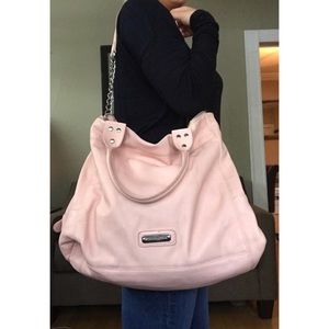 Large Pink Steve Madden Leather Tote Bag